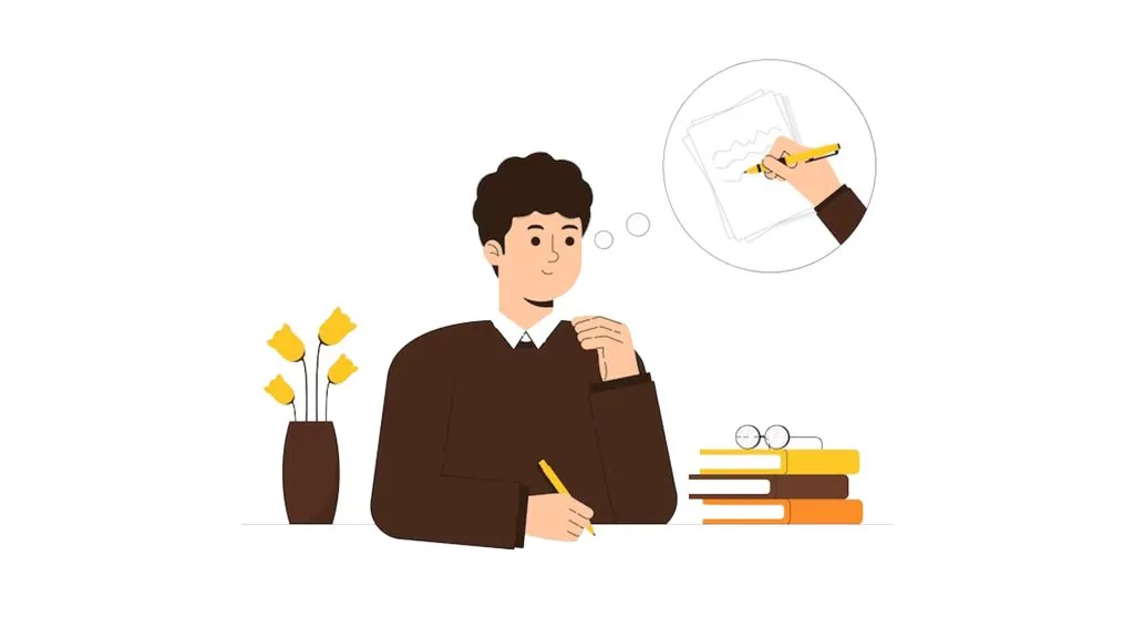 دانش‌آموز در حال حل تست امتحان